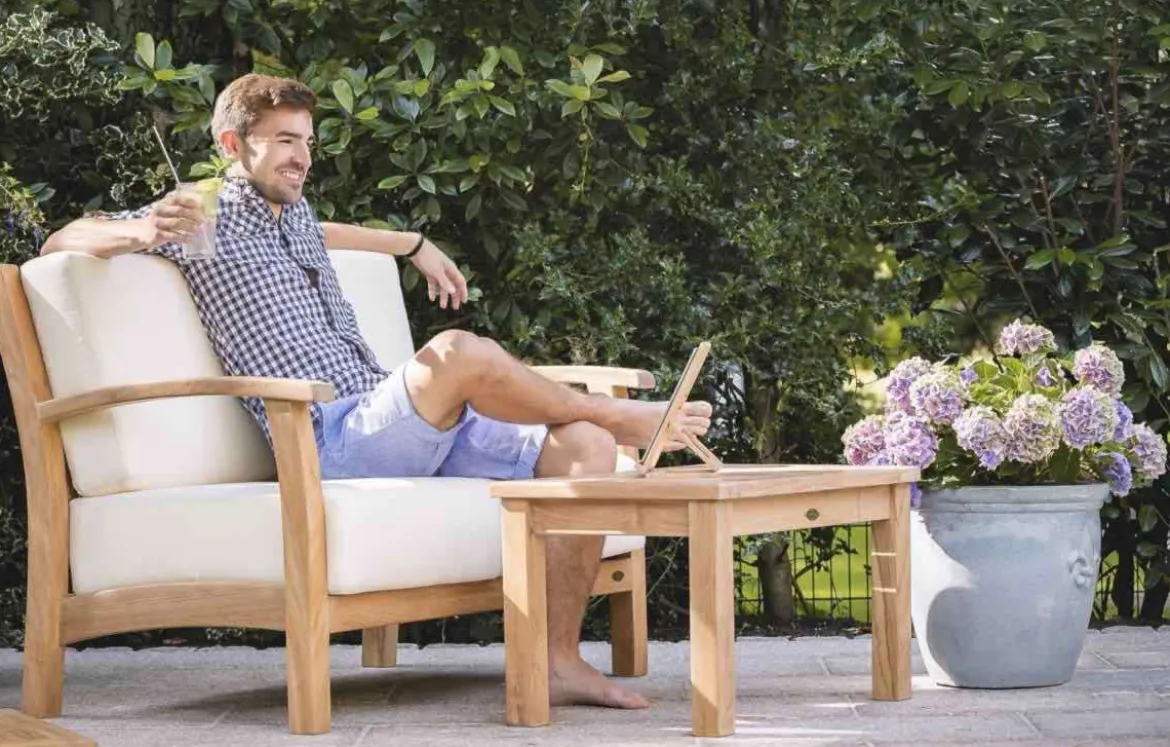 Teak Lounge Sofa 2-Sitzer Paderno