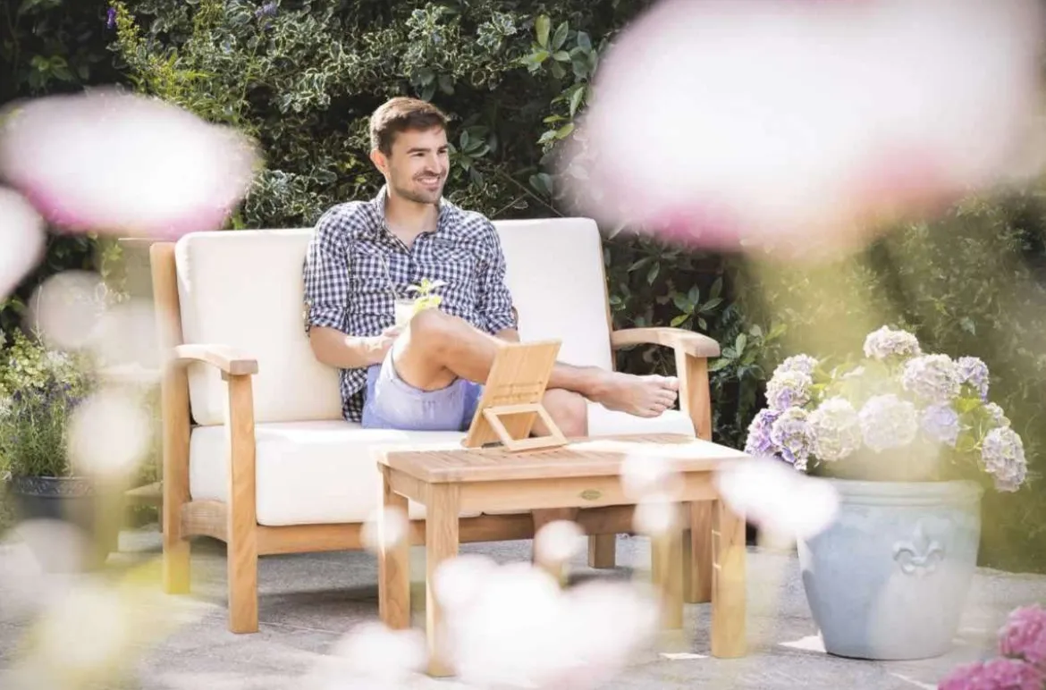 Teak Lounge Sofa 2-Sitzer Paderno