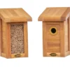 Teak Nistkasten Set Doppelkoje
