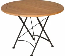 Teak Sitzgruppe Bellevue rund 1-5 Personen mit Klappfunktion
