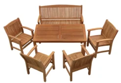 Teak Sitzgruppe Brighton mit Sesseln 1-8 Personen