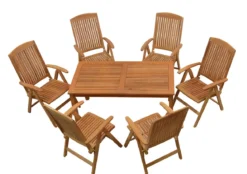 Teak Sitzgruppe Brighton mit Hochlehnern 1-8 Personen