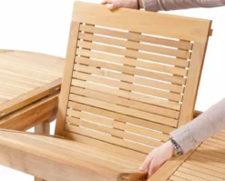 Teak Sitzgruppe Brighton rechteckig 8-12 Personen mit Ausziehfunktion