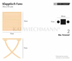 Teak Sitzgruppe Fano und Pisa 1-4 Personen mit Klappfunktion