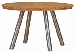 Teak Sitzgruppe Hamilton rund und Bolton 4-6 Personen