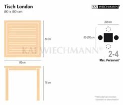 Teak Sitzgruppe London und Messina 1-8 Personen