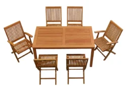 Teak Sitzgruppe London und Vitello 1-8 Personen