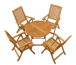 Teak Sitzgruppe Ravenna und Pisa 1-6 Personen mit Klappfunktion