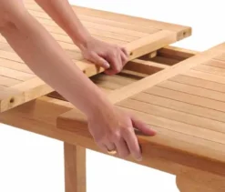 Teak Sitzgruppe Rondo und Pisa 6-8 Personen mit Ausziehfunktion
