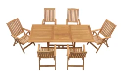 Teak Sitzgruppe Tivoli und Pisa 4-10 Personen mit Ausziehfunktion