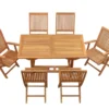 Teak Sitzgruppe Tivoli und Vitello 4-10 Personen mit Ausziehfunktion
