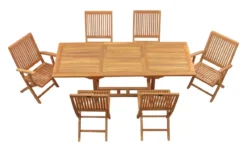 Teak Sitzgruppe Tivoli und Vitello 4-10 Personen mit Ausziehfunktion
