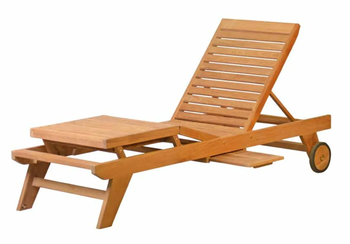Teak Sonnenliege Komfort