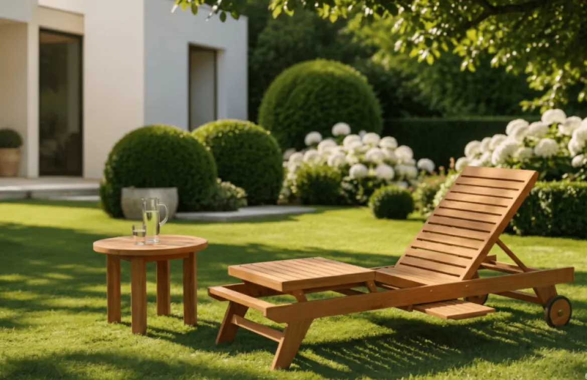 Teak Sonnenliege Komfort