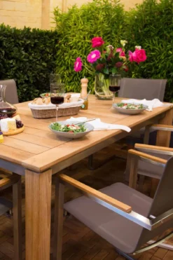 Teak Tisch Edelstahl Triton