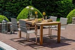 Teak Tisch Edelstahl Triton