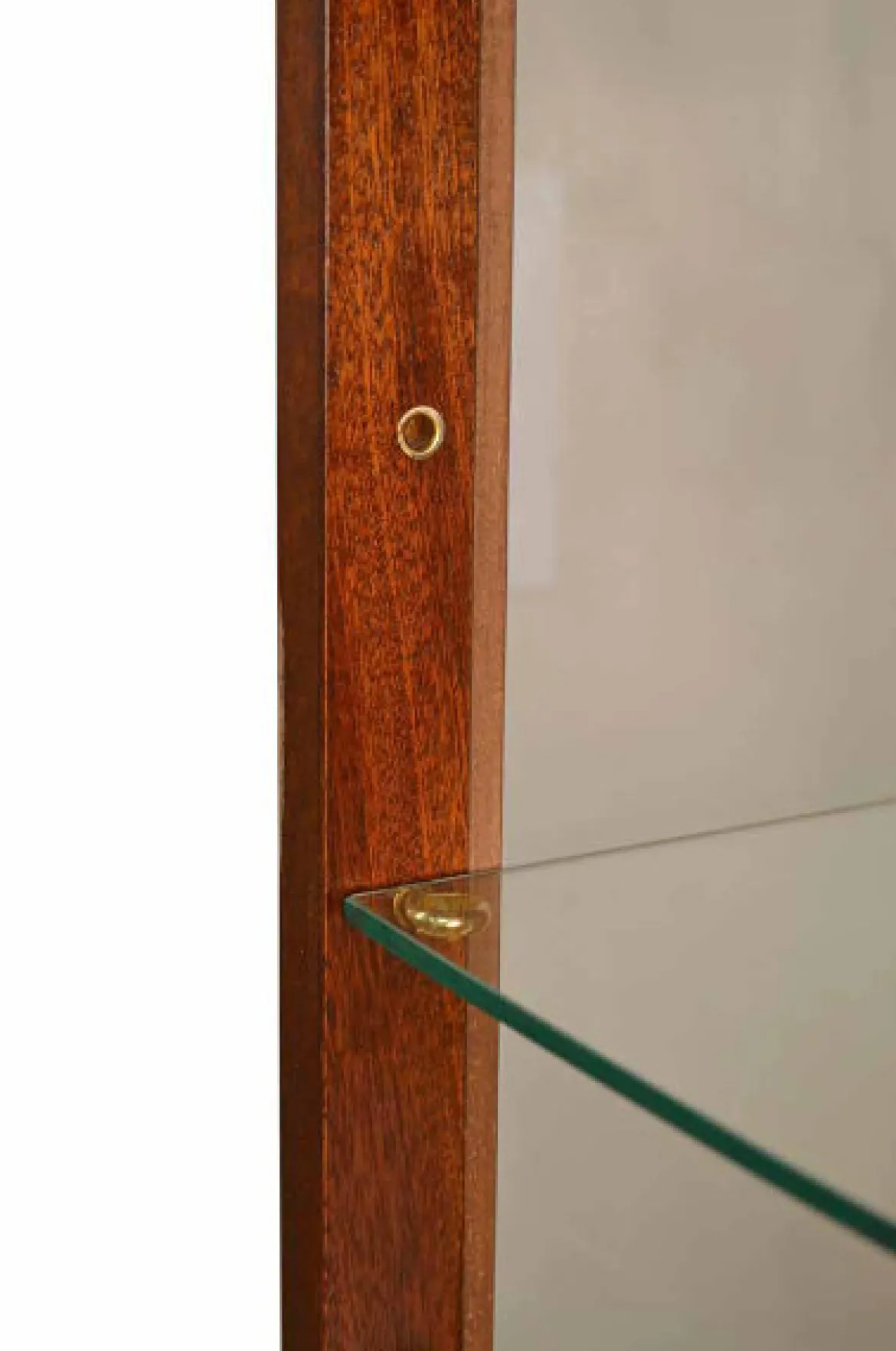 Vitrine 1-türig Bow Mahagoni