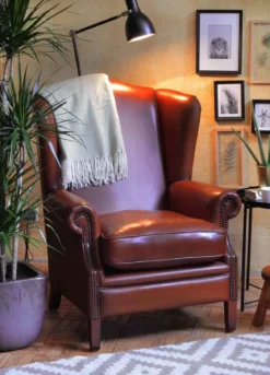 Wing Chair Rindsleder